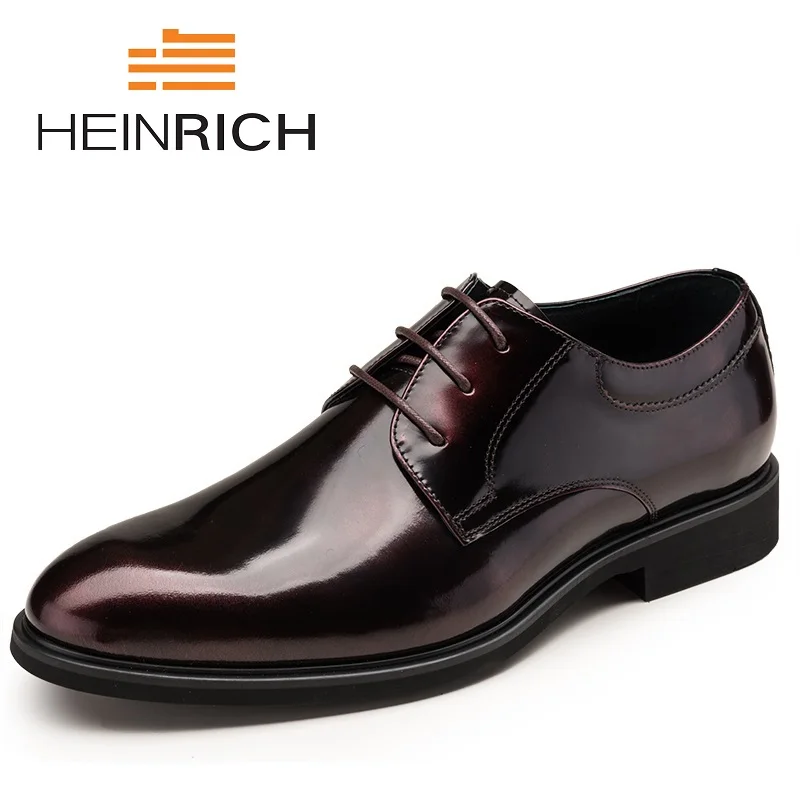 

HEINRICH Designer Luxury Brand Wedding Shoes Man Patent Leather Black Oxford Shoes Men Formal Mens Dress Shoes Heren Schoenen