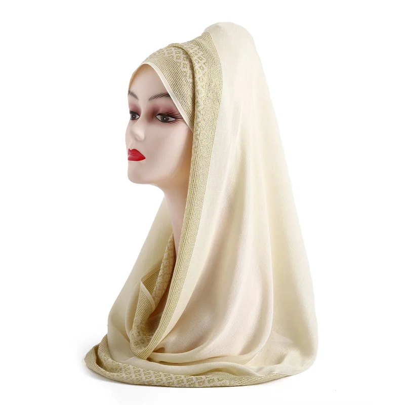 

2019 new women scarf solid soft long size headband lady shawl and wrap winter warm scarves female hijab head scarf
