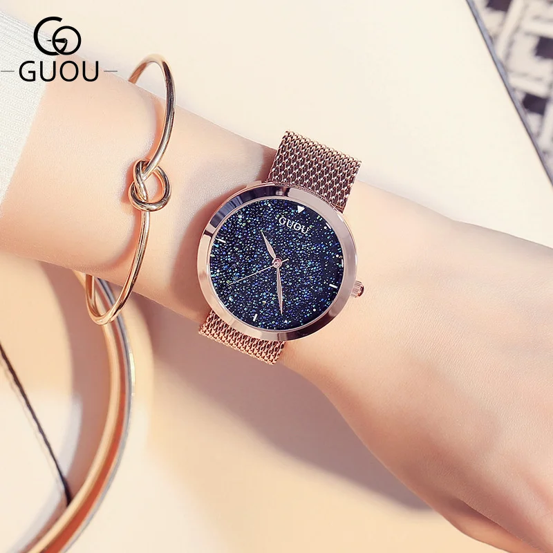 

Fashion Women's Watches Top Famous Brand Luxury Star Sky Casual Ladies Quartz Watch Female Wrist Watches Clock relogio feminino