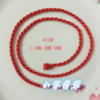 

Rope Necklace Red Black Brown Thread Lucky Classic Fashion Cord DIY Necklaces Jewelry Cute Gift 61cm 1.5mm 2mm 3mm Wholesale