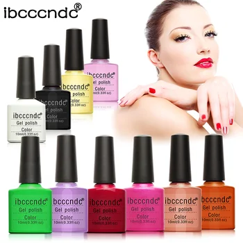 

10pcs/set 10ml Gel Nail Polish Soak-off UV LED Lamp Gel Varnish Nail Art Design Set Manicure Base Coat Top Coat Gel Lacquer Glue