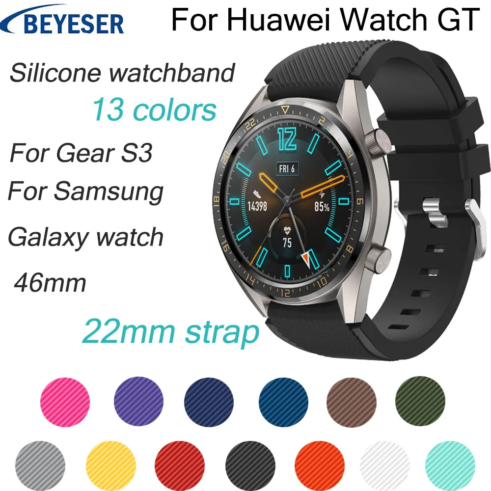 22 мм спортивный ремешок для Huawei watch GT смарт часов сменный браслет 46 S3