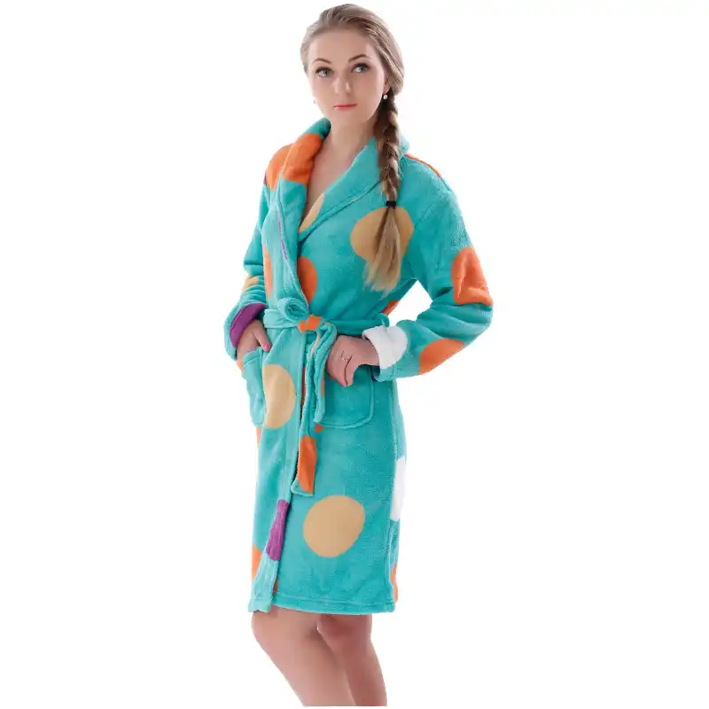 Ladies fleece bathrobes Clearance