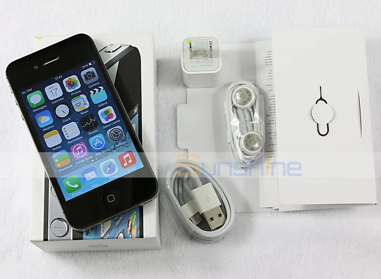 Оригинальное разблокирована Apple iPhone 4S мобильный телефон 3 5 &quot8MP 1080 P 3G Wi Fi gps бывший