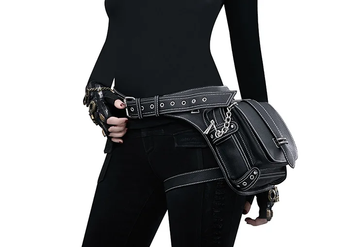 mulheres unisex estilo vitoriano coldre saco retro fanny packs gótico hip sacos