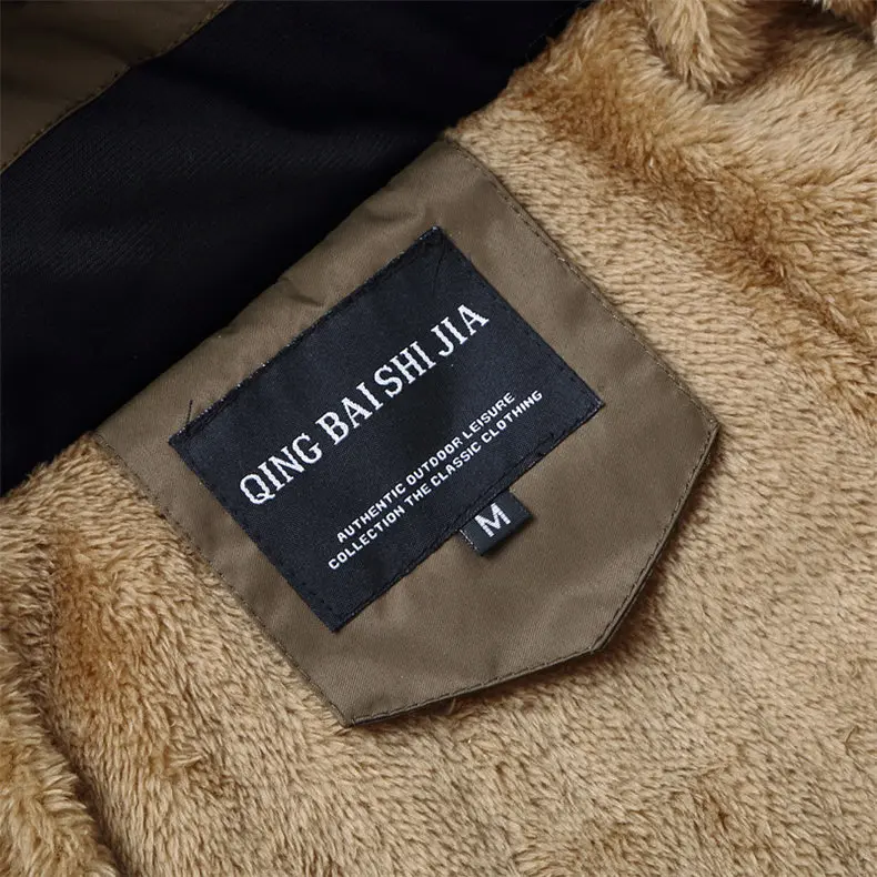 MuLS Winter Warm Fleece Men Jackets Wind Resistant Autumn Thick Fur Trim Hooded Jacket Coats Mens Cotton Padded 2019 New -20 'C 13