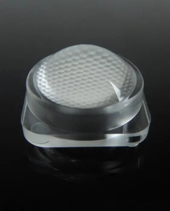 50 pcs,PMMA high power LED lens 45 degree LED lens size 14.9 x 14.9mm