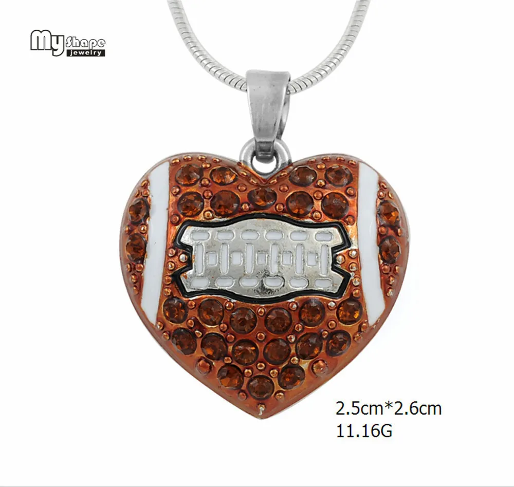 بلدي شكل 9 أنماط الرياضة القلائد كريستال المينا الرجبي قلادة بيان قلادة الرجال المختنق مروحة مجوهرات اكسسوارات