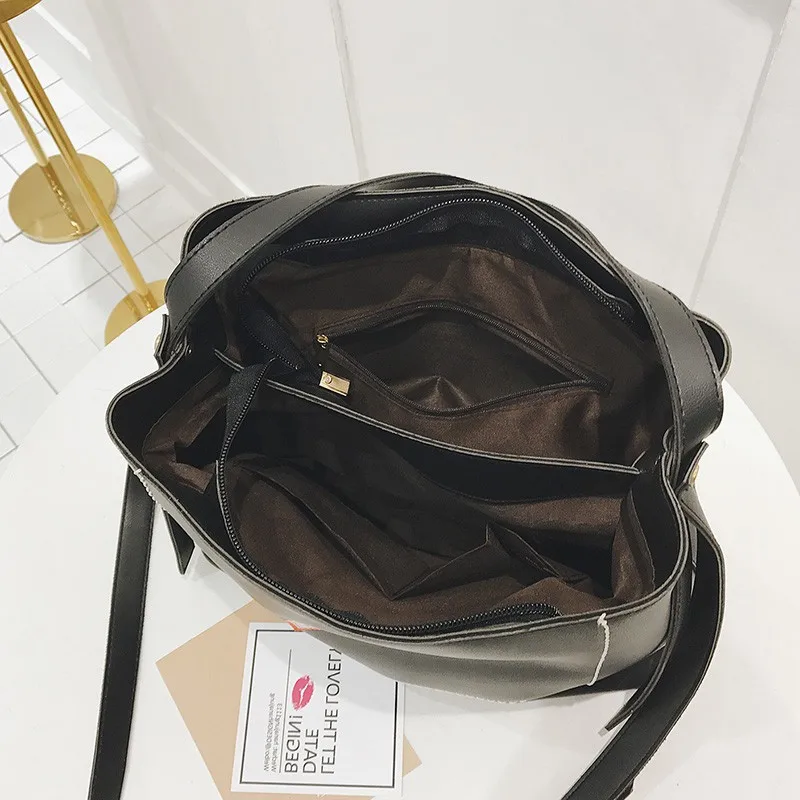 Nero Più Di Bolish Sacchetto Il Ricamo Elaborazione Bag Dell'unità Femminile Messaggero Della Delle Spalla Shopping Casual cachi Modo Donne Grande Del Cuoio Borsa qqEanrR1