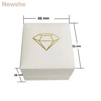 

Newshe High Quality Velet Gift Box for Rings Luxury Jewelry Packaging Wholesale Customer-make Logo Service