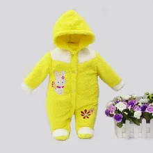 2017 spring winter hot coral fleece hoodie romper embroidery long-sleeve baby clothing girl one piece clothes newborn warm suit