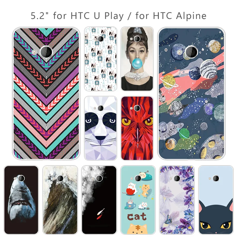 Чехол для HTC U Play Alpine мягкий силиконовый прозрачный чехол из ТПУ ультра тонкий