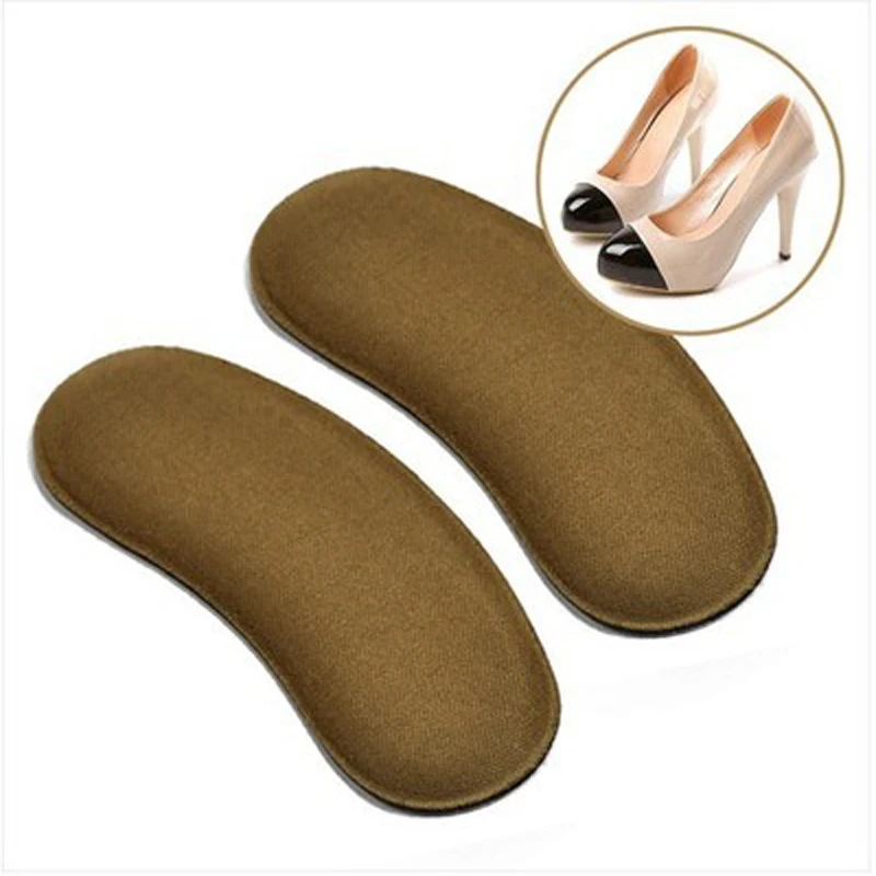 5Pair Strong Sticky Fabric Shoe Heel Inserts Insoles Pads Cushion Grip Protector