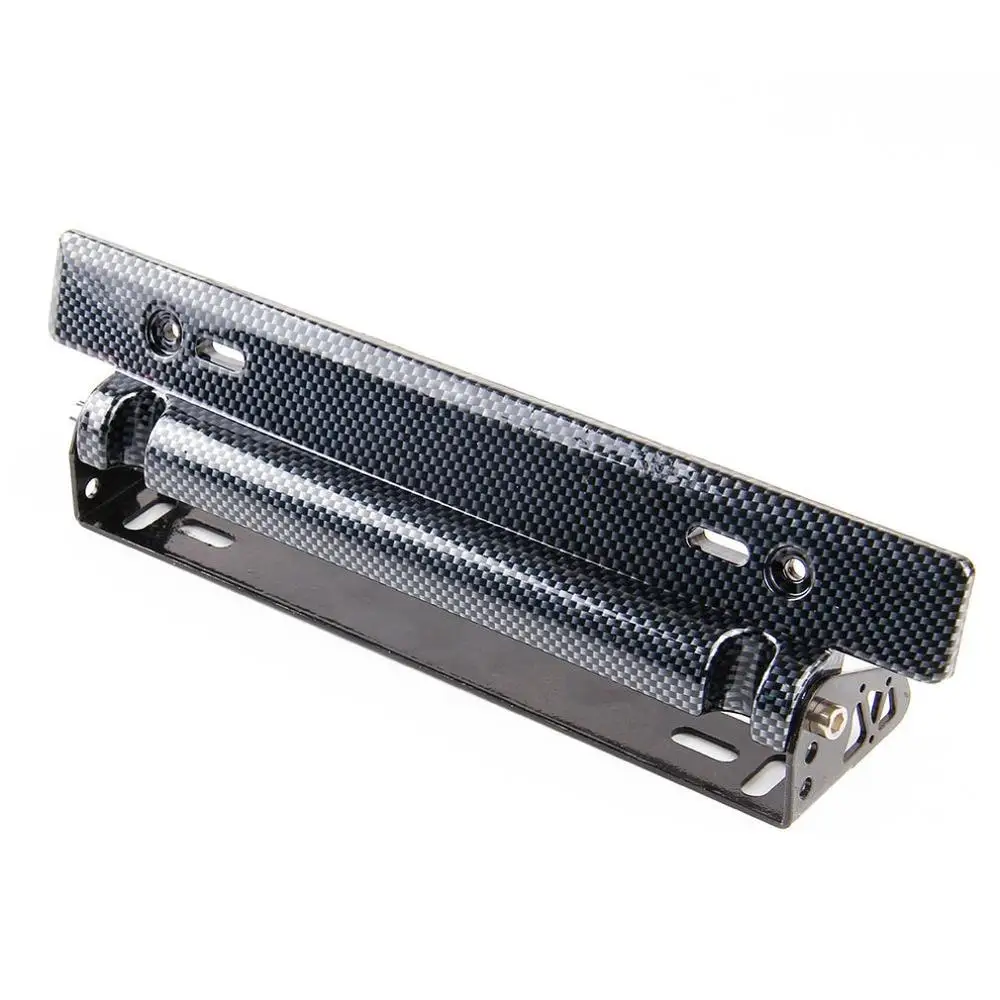 

Car Modification Parts American Carbon Fiber Pattern License Plate Frame License Plate Frame Adjustable License Plate Frame