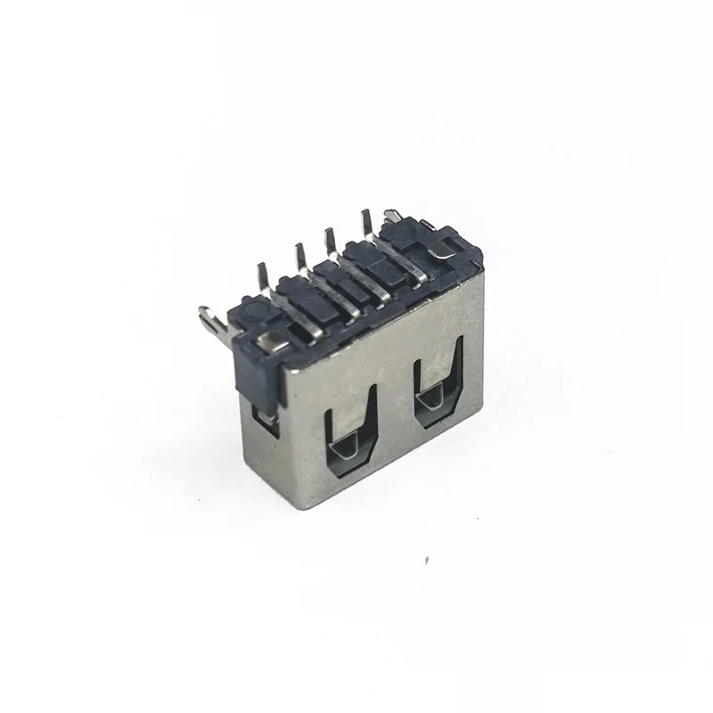 10 шт./лот гнездо USB 2 0 DIP 4 Pin фута типа A 180 градусов плоская зарядка разъем Проводной