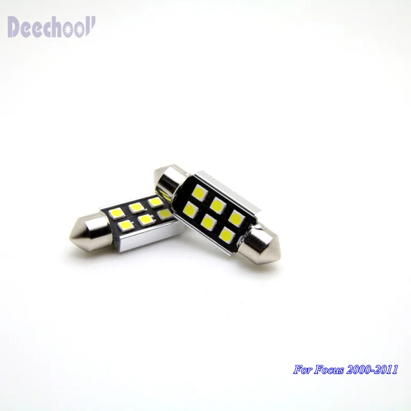 Светодиодный светильник Deechooll для автомобиля 2 шт. 39 мм 3030 SMD лампа Ford Focus 2000 2011