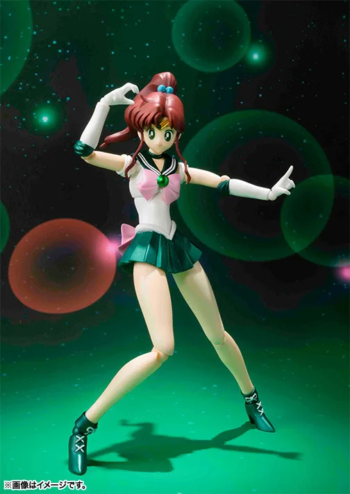 Цена 15 см аниме S.H. Figuarts Супер Сейлор Мун Юпитер Кино Макото ПВХ фигурку Модель кукла детские игрушки
