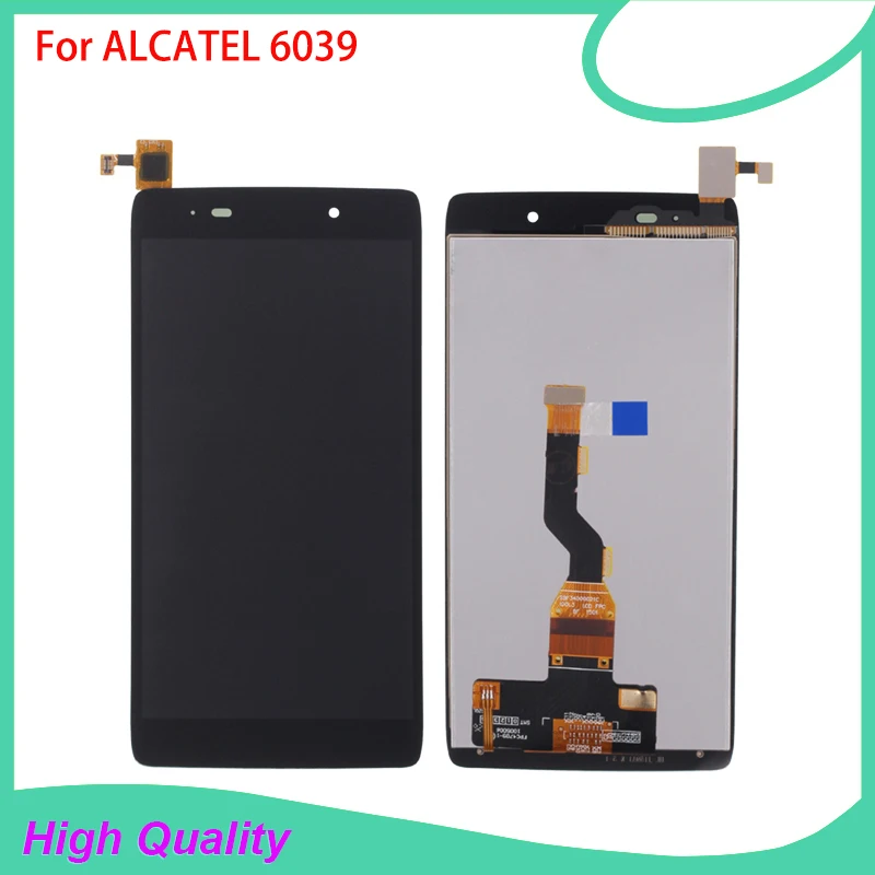 ЖК-дисплей для Alcatel 6039 6039A 6039K 6039Y сенсорный экран черного цвета 100% гарантия