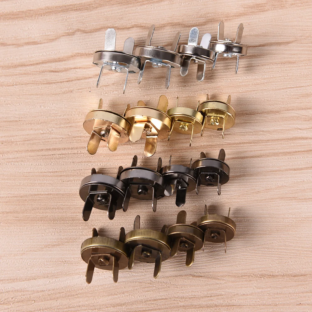 

10pcs 18mm/14mm DIY Handbag Purse Magnetic Snap Clasp Closures Metal Button Bag Accessories
