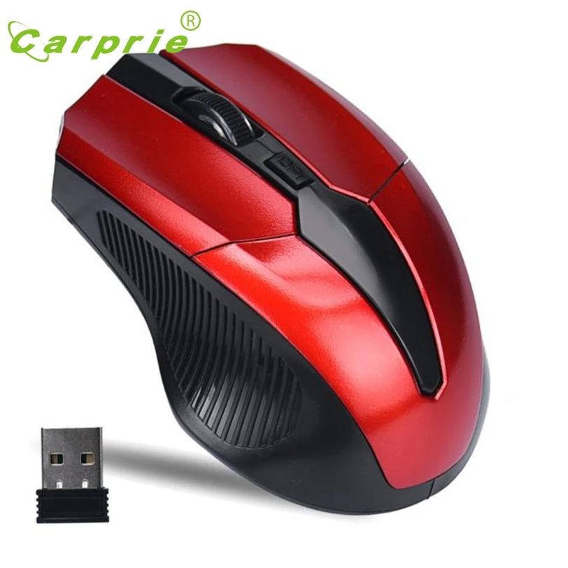 CARPRIE 2.4GHz Wireless Mouse Ergonomic Optical Cordless USB Receiver PC Computer Mice for Laptop QF28 Factory price|Мыши| |