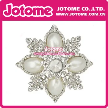 

Elegant Big Pearl Rhinestone Brooch Pin Jewelry Hot Sell
