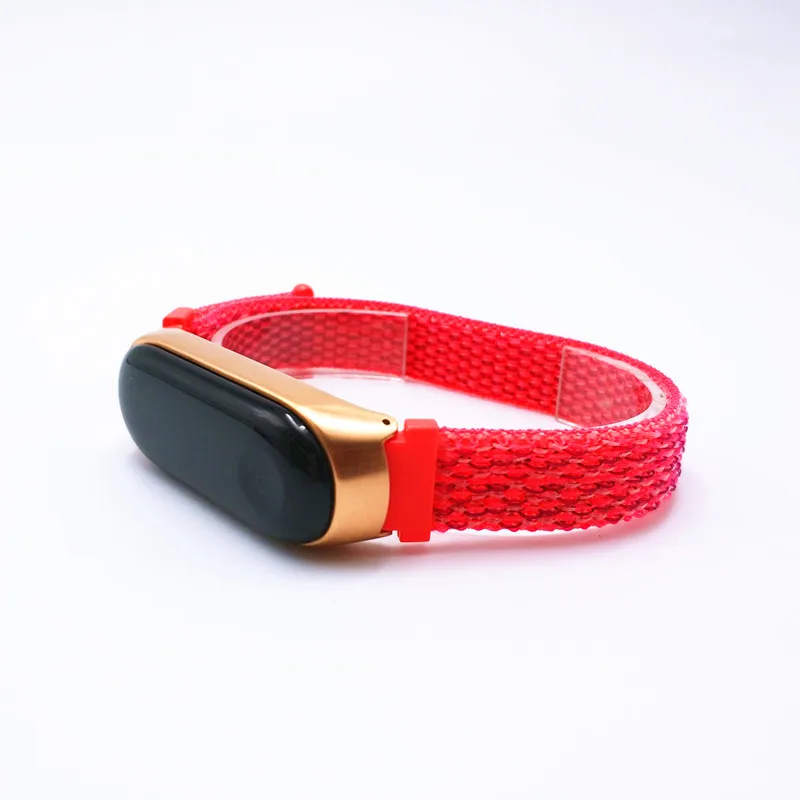 Новинка, для Xiaomi Mi, 4, нейлоновый браслет, ремешок на запястье, спортивные часы, ремешок для Xiaomi Mi, 3, 2, Смарт-часы, браслет, ремешок для часов - Цвет ремешка: Red