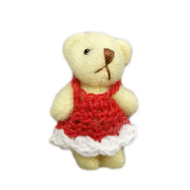 4cm plush bear with dress 3