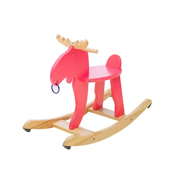 

Modern Kids Wooden Rocking Horse for Toddlers Children Furniture Horse Rocking Chair Rocker Rocking Stool For Kids Baby Playroom
