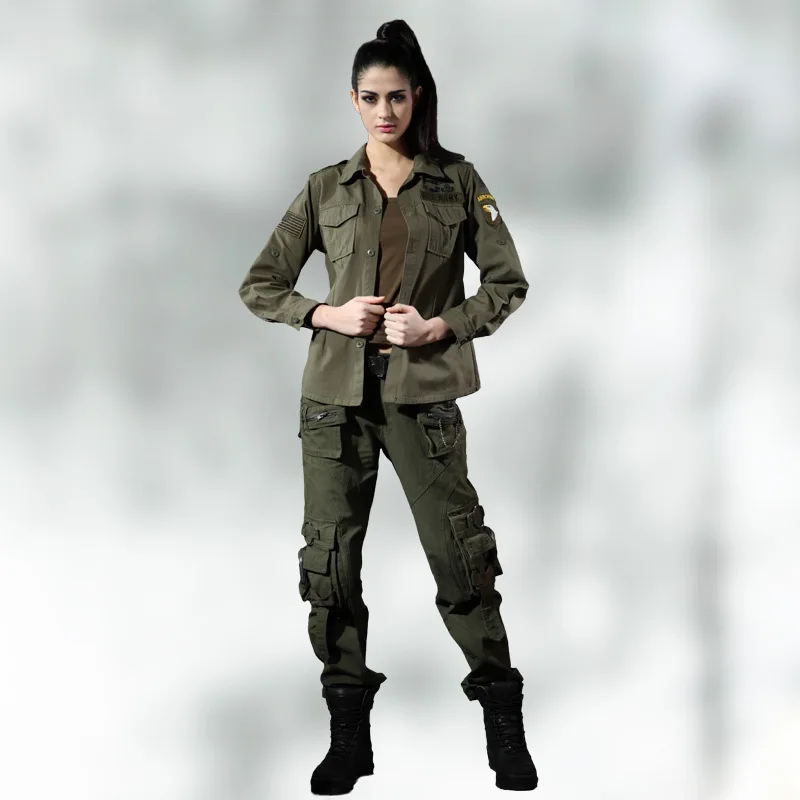 Freedom Rider commando camouflage uniforms for training women coat / suit field Set 0201 +1007 |