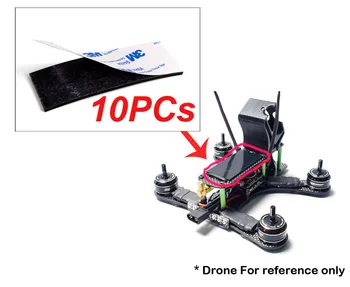 

10PCs 3M Silicone Anti Skid Battery Pads Fixed Protection Adhesive Tape Damper Pad 2x30x70mm Fr RC Model Quadcopter Airplane