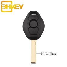 Bhkey дистанционный ключ чехол оболочка Fob для BMW 3 5 7 серия 325 325i 325ci 330 330i 325 325i 525 525i X5 X3 Z3 Z4 HU92 или HU58 лезвие