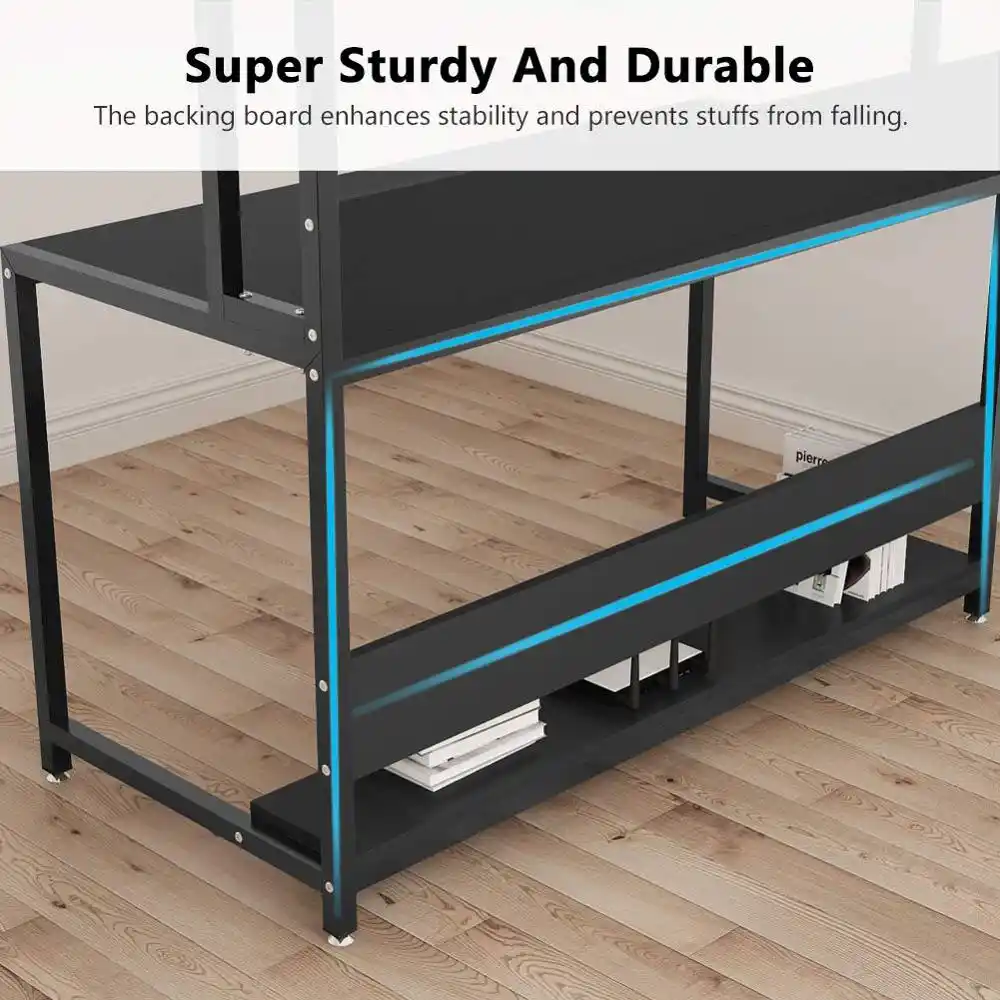 55 Large Computer Desk With Hutch Modern Writing Desk With