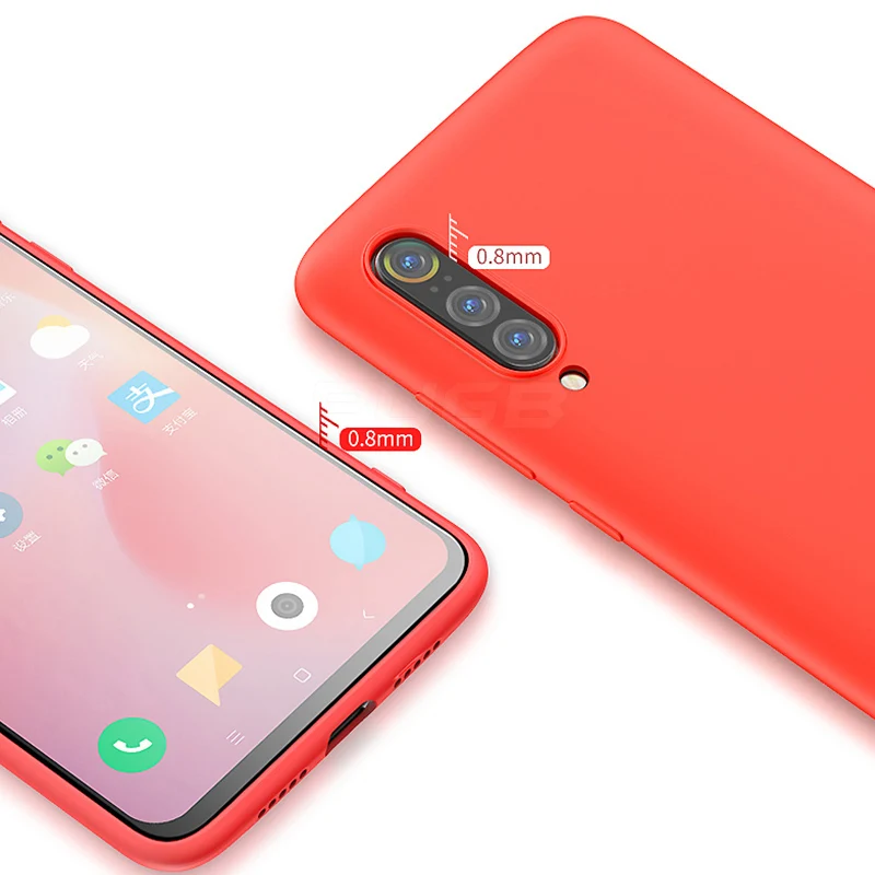 Ultra thin Soft Liquid Silicone Phone Case For xiaomi mi 9 8 Mi9 Mi8 SE Luxury Shockproof Cover for Xiaomi Redmi note 7 pro case