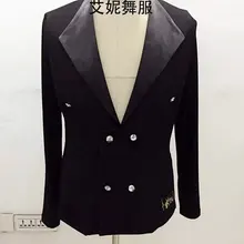 Новые мужские костюмы для латинских танцев, бархатный с длинными рукавами, рубашка для латинских танцев, мужские рубашки для латинских танцев, S-4XL