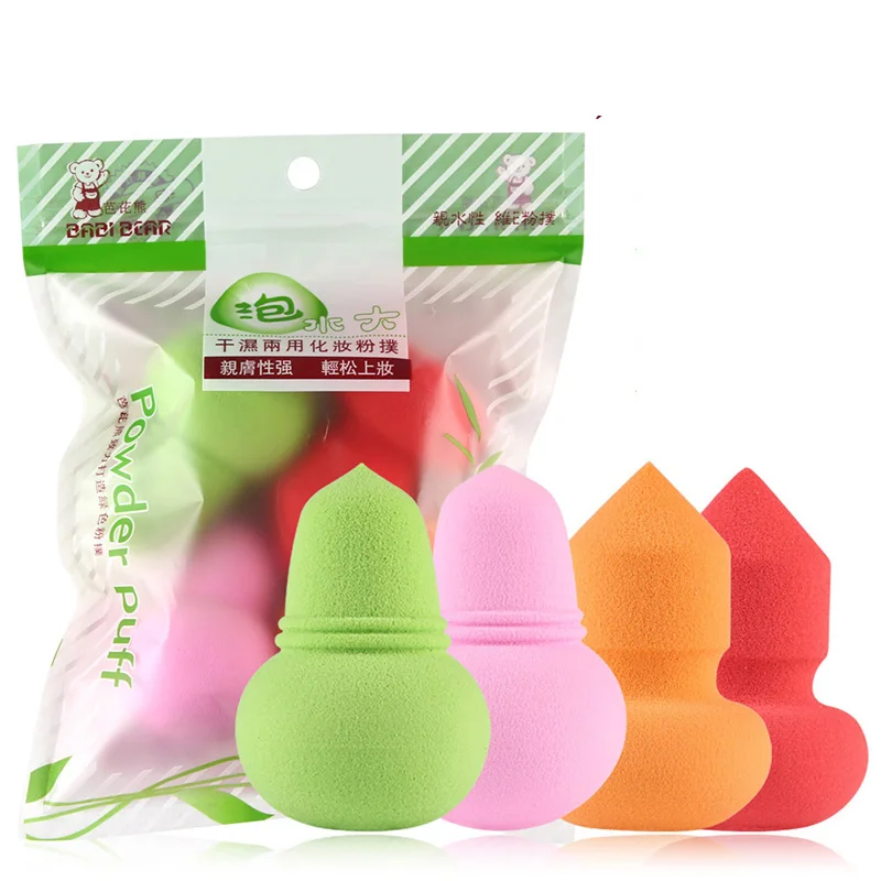 

Professional 4pcs Flawless Cream Makeup Foundation Puff Multi Shape Sponges Eponge Foundation Blusher Kit