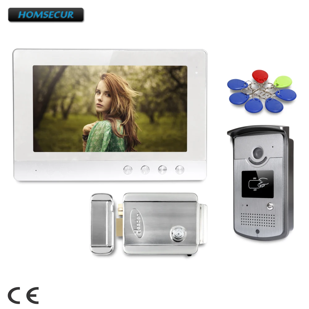 

HOMSECUR 10.1inch Hands-free Video Door Entry Call System with Ultra-large Screen Monitor : XC001+XM101-S