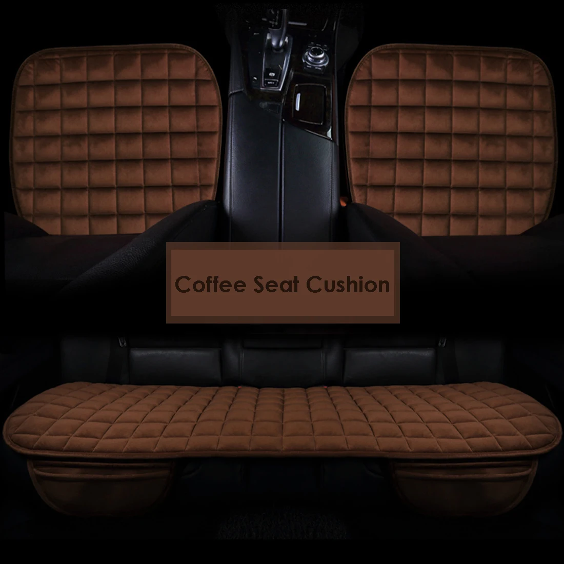 

Dewtreetali Car Seat Cover Velvet Front Breathable Car Seat Cushion Protector Winter Warm Pad Cushion for BMW AUDI VW PEUGEOT