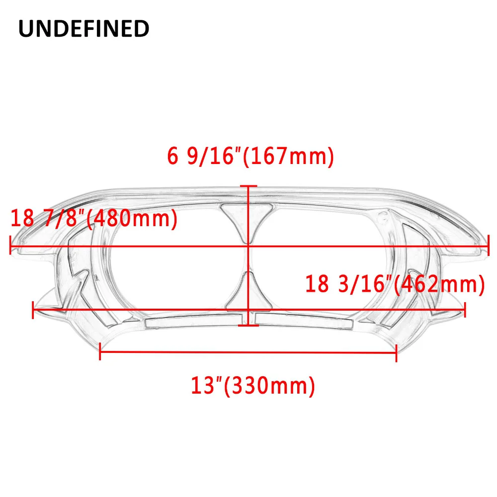 Motorcycle Headlight Trim Ring for Harley Road Glide Ultra CVO FLTRUSE FLTRX Special FLTRXS 2015-2019 Decoration Accessories