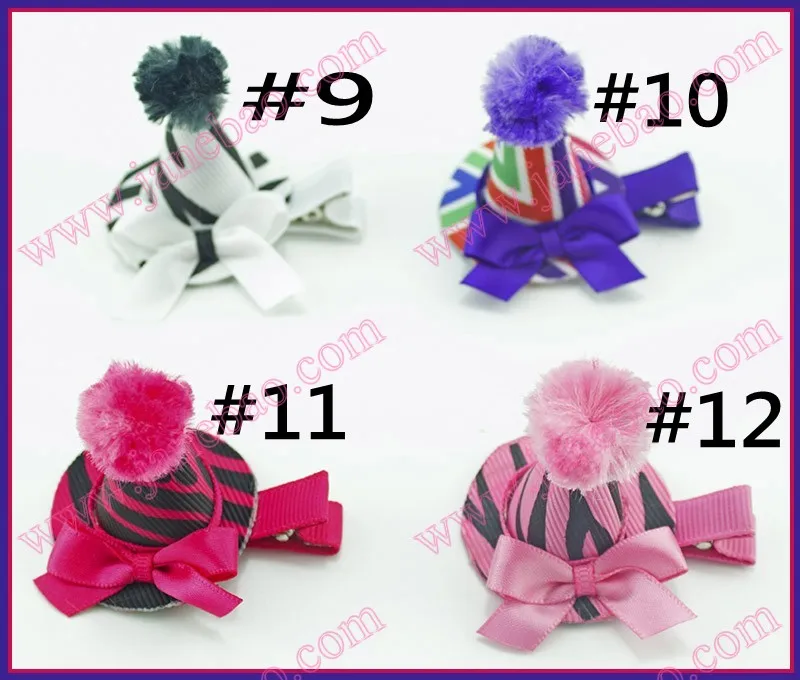 

free shipping 50pcs happy birthday hair bows hat clips birthday party hair accessories