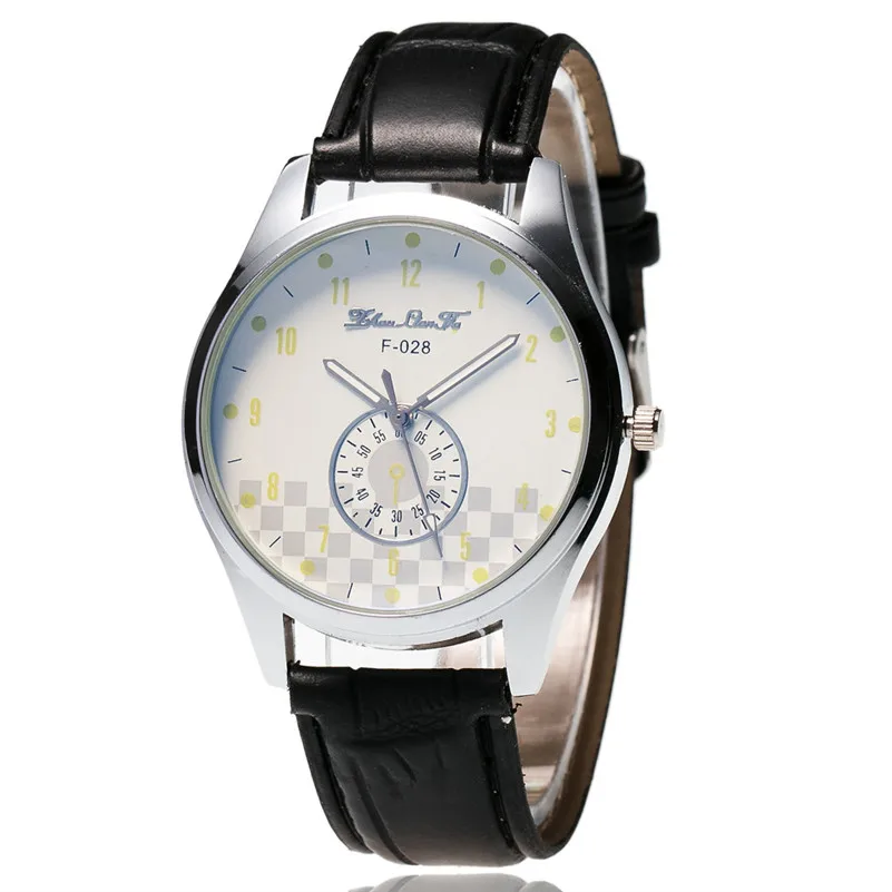 Men's watches are fashionable Leather Band Watches Sport Analog Quartz Date Wrist Watch Men Hour Clock Relogio Masculino M10 (2)