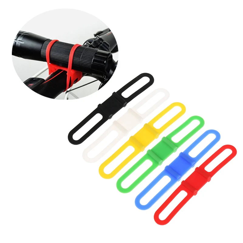 New Silicon Strap Mountain Road Bike Torch Phone Flashlight Bands