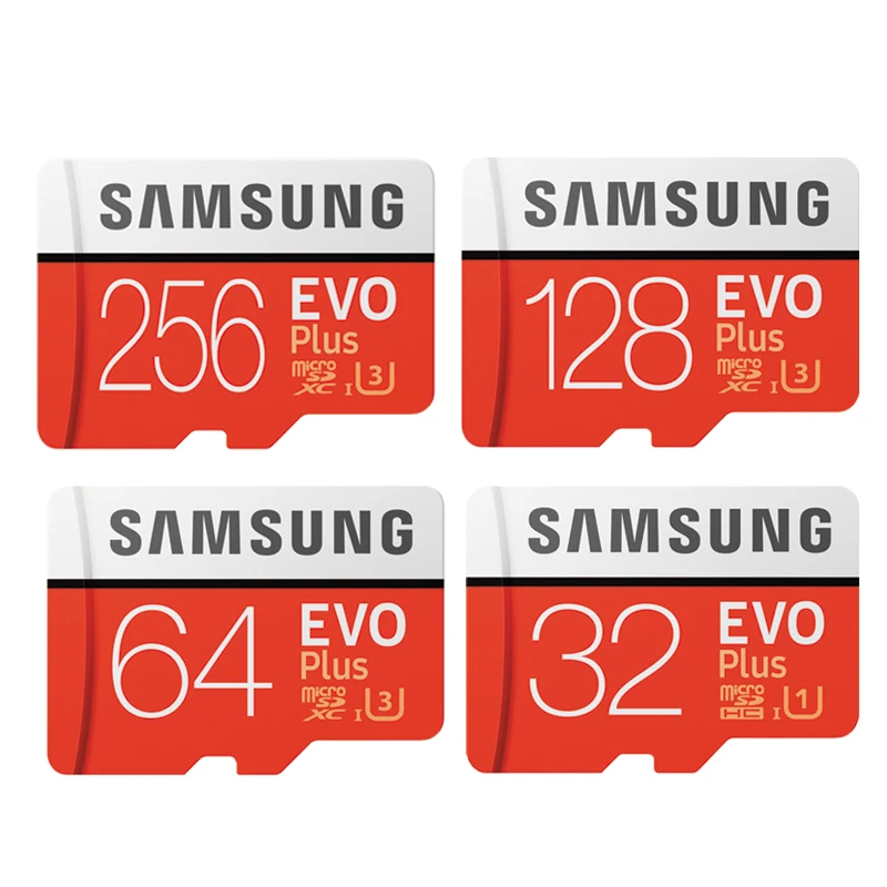 Карта Micro SD SAMSUNG EVO 256 ГБ/128 ГБ/64 Гб U3 microSDXC 32 Гб U1 MicroSDHC класс 10 TF карта памяти C10 флэш-карты для телефона