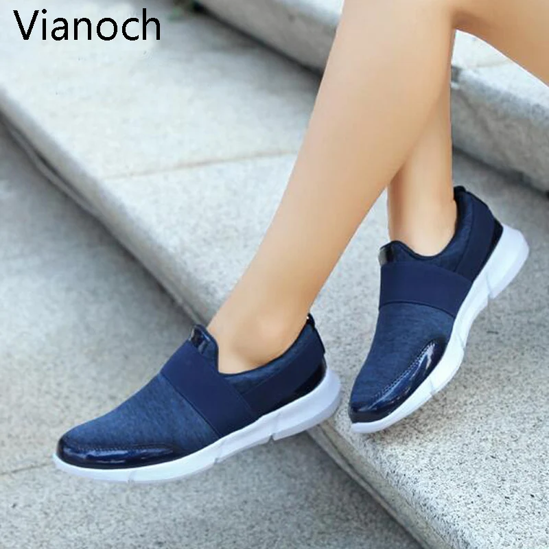 

2019 New Fashion Women Flats Casual Summer Shoes Slip On Shoe Woman Big Size 40 41 42 wo19003