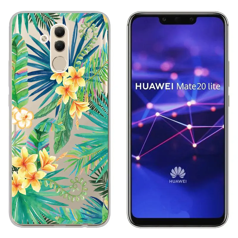 Arvin Painted Flower Fundas FOR Huawei mate20 lite mate 10 Lite Soft Silicone Back Phone Cover FOR Huawei Mate 10 Pro TPU Case  (12)