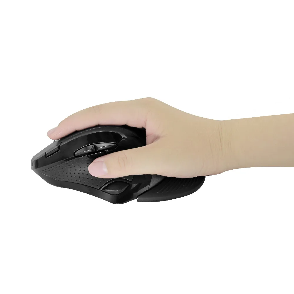  Delux M910GB 2.4GHz Wireless Mouse 9 Buttons 2400 DPI Ergonomic Vertical Office Mice With Removable
