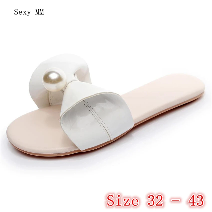 

Summer Style Shoes Slides Women Flat Sandals Woman Shoes Flip Flops Slippers Ladies Sandals Plus Size 32 33 - 40 41 42 43