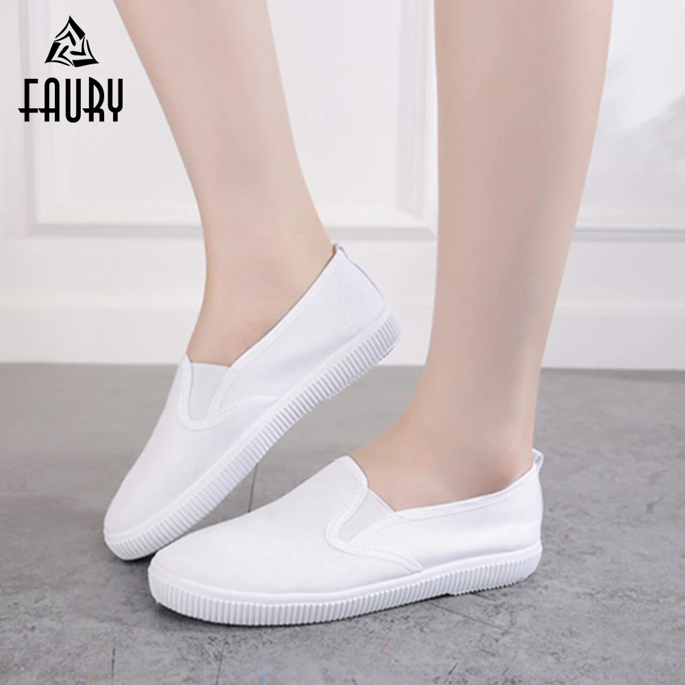 

2019 White Nurse Shoes Hospital Medical Work Shoes Spring Summer Breathable Soft Comfortable Women Lady Nurse Footwear