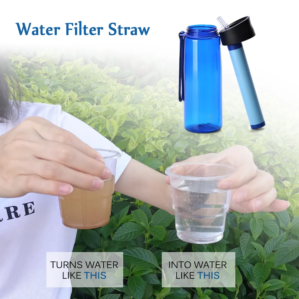 Water Bottle Outdoor Sports Water Filtration Purifier Water Bottle Replacement Filter Bicycle Sports Emergency Drinking Bottles Water Bottle Outdoor Sports Water Filtration Purifier Water Bottle Replacement Filter Bicycle Sports Emergency Drinking Bottles