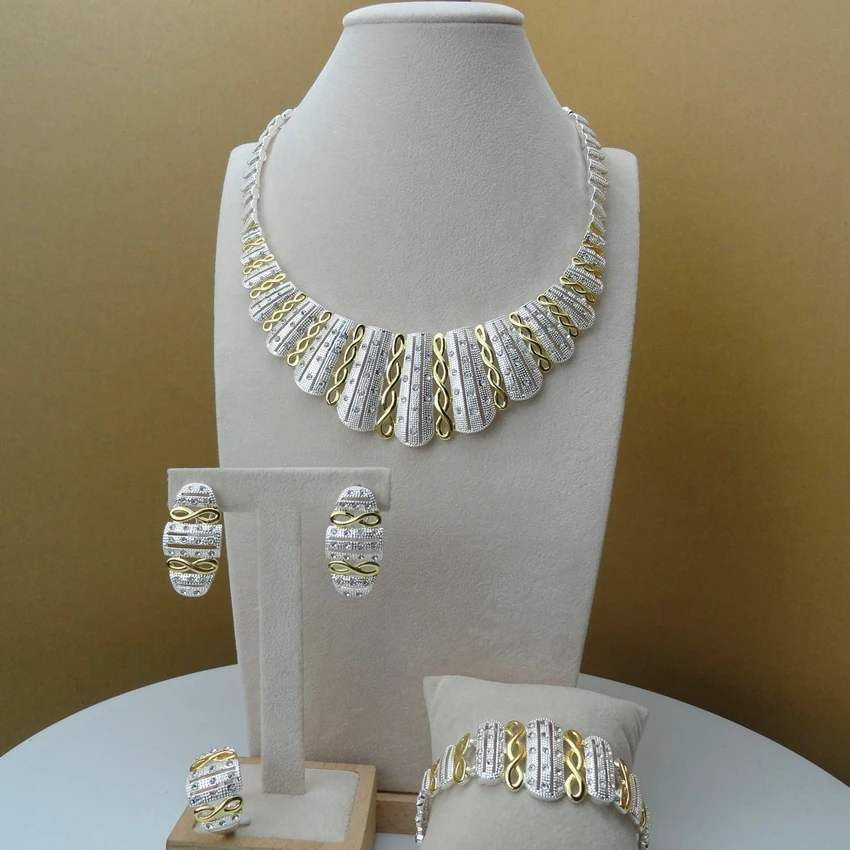 

Yuminglai Dubai Gold Jewellery African Jewelry Sets for Women FHK6141