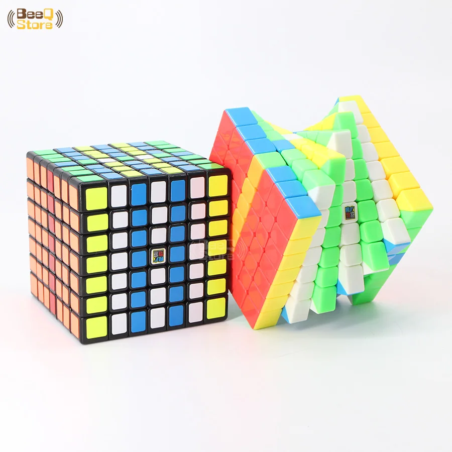 Mofangjiaoshi MF7 7x7 7 слойный куб черный/Stickerless 71 мм Профессиональный Головоломка Куб 7x7x7 для начинающих P слой Обучающие Детские игрушки